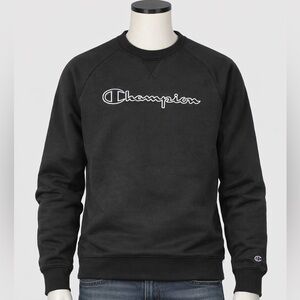 Champion Men's Black Crewneck Sweater